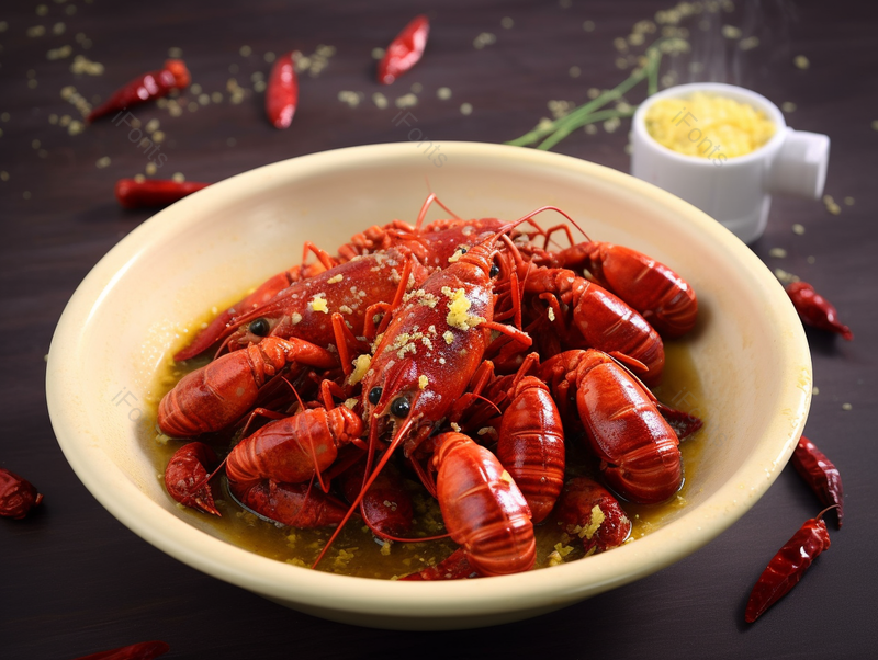 餐饮美食自制美味小龙虾夜宵背景图,高清,摄影图,摄影图片,图片大全,摄影图免费下载